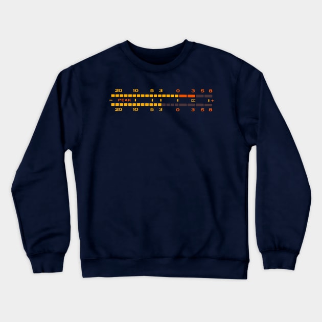 vu meter Crewneck Sweatshirt by retroracing